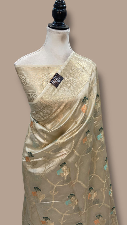 Pure Dupion Silk Banarasi Saree - The Handlooms