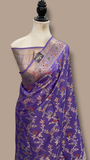 Pure Tussar Silk Handloom Banarasi Saree - The Handlooms