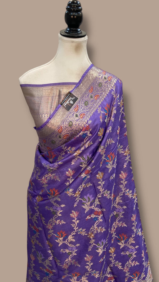 Pure Tussar Silk Handloom Banarasi Saree - The Handlooms