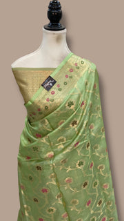 Pure Tussar Silk Handloom Banarasi Saree - The Handlooms