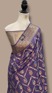 Pure Tussar Silk Handloom Banarasi Saree - The Handlooms