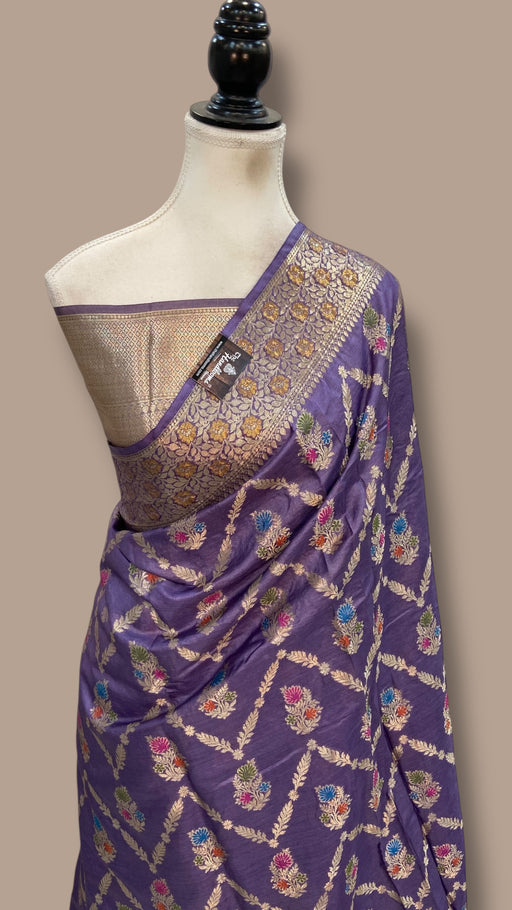 Pure Tussar Silk Handloom Banarasi Saree - The Handlooms