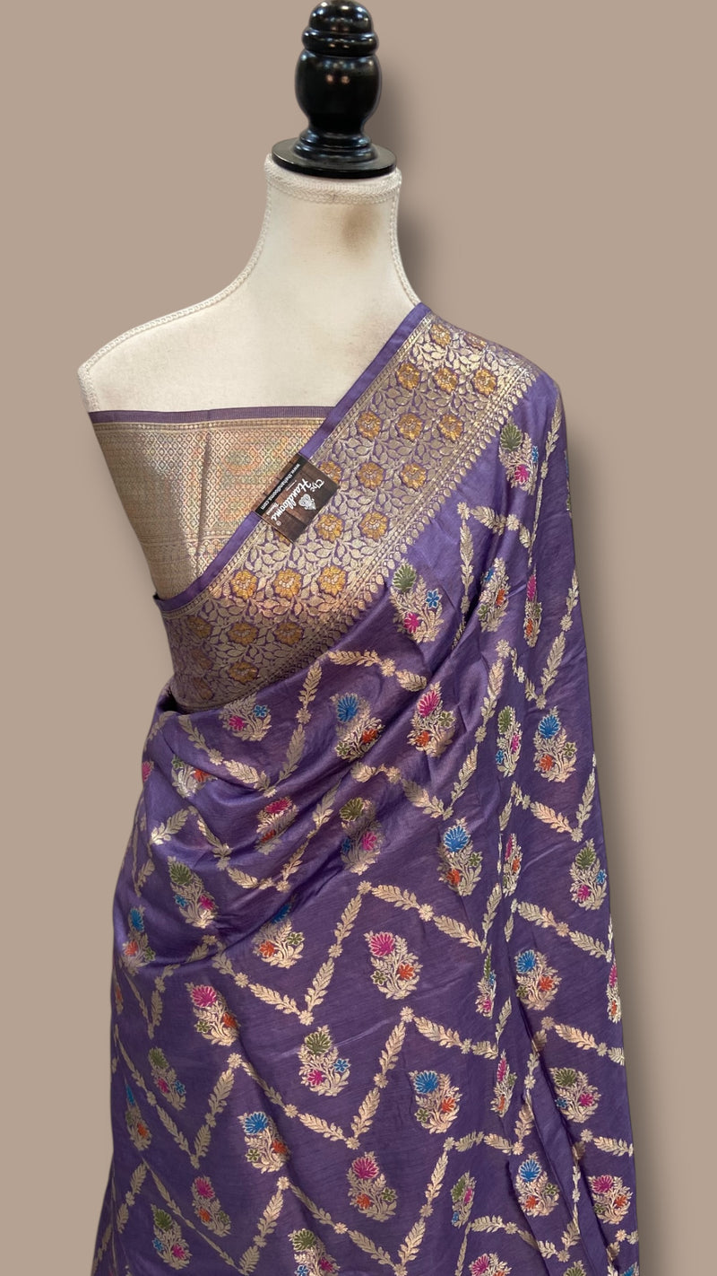 Pure Tussar Silk Handloom Banarasi Saree - The Handlooms