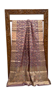 Pure Tussar Silk Handloom Banarasi Saree - The Handlooms