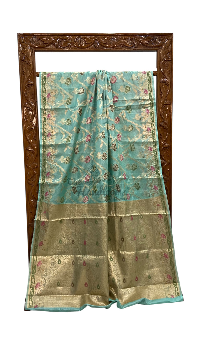 Pure Tussar Silk Handloom Banarasi Saree - The Handlooms