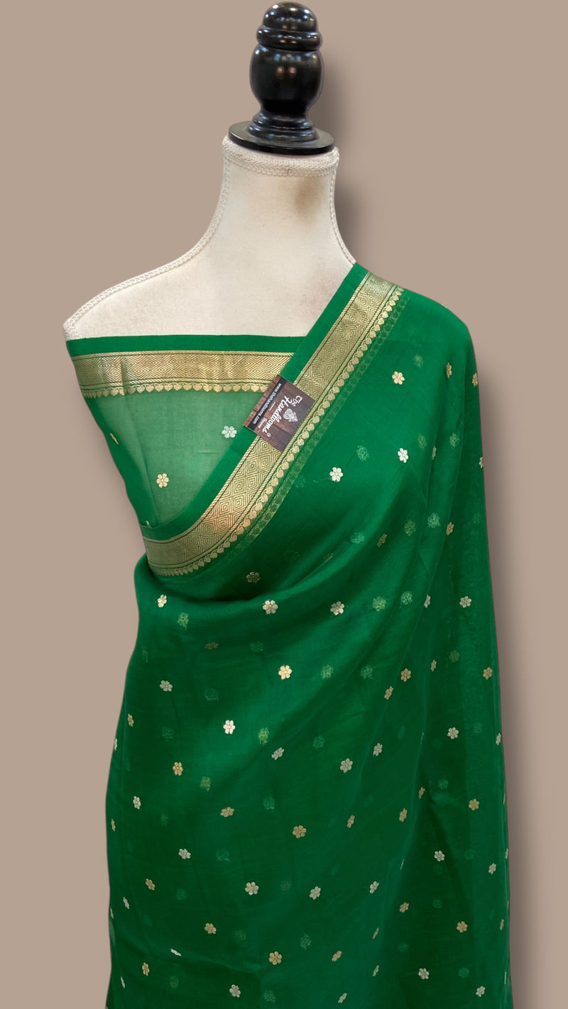 Pure Kora Handloom Banarasi Saree - The Handlooms