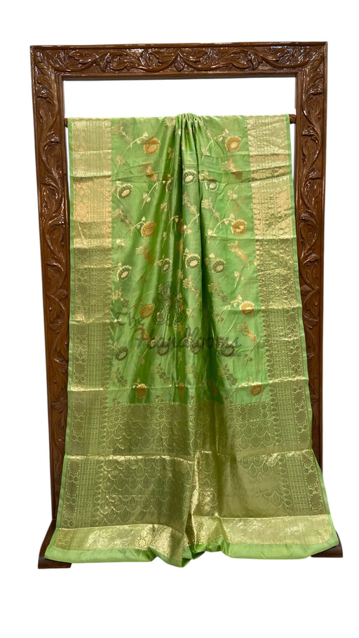 Pure Dupion Silk Banarasi Saree - The Handlooms