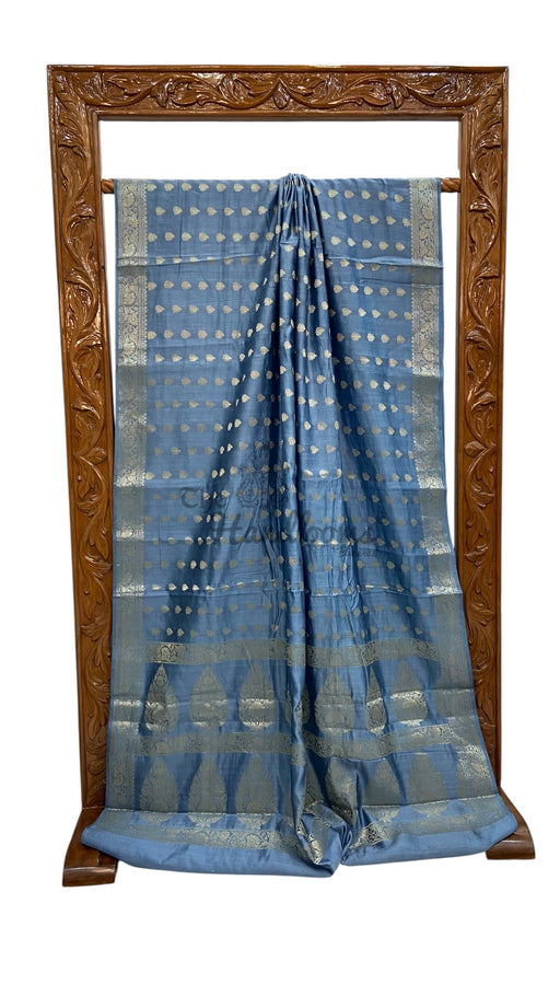 Pure Chiniya Silk Handloom Banarasi Saree - The Handlooms