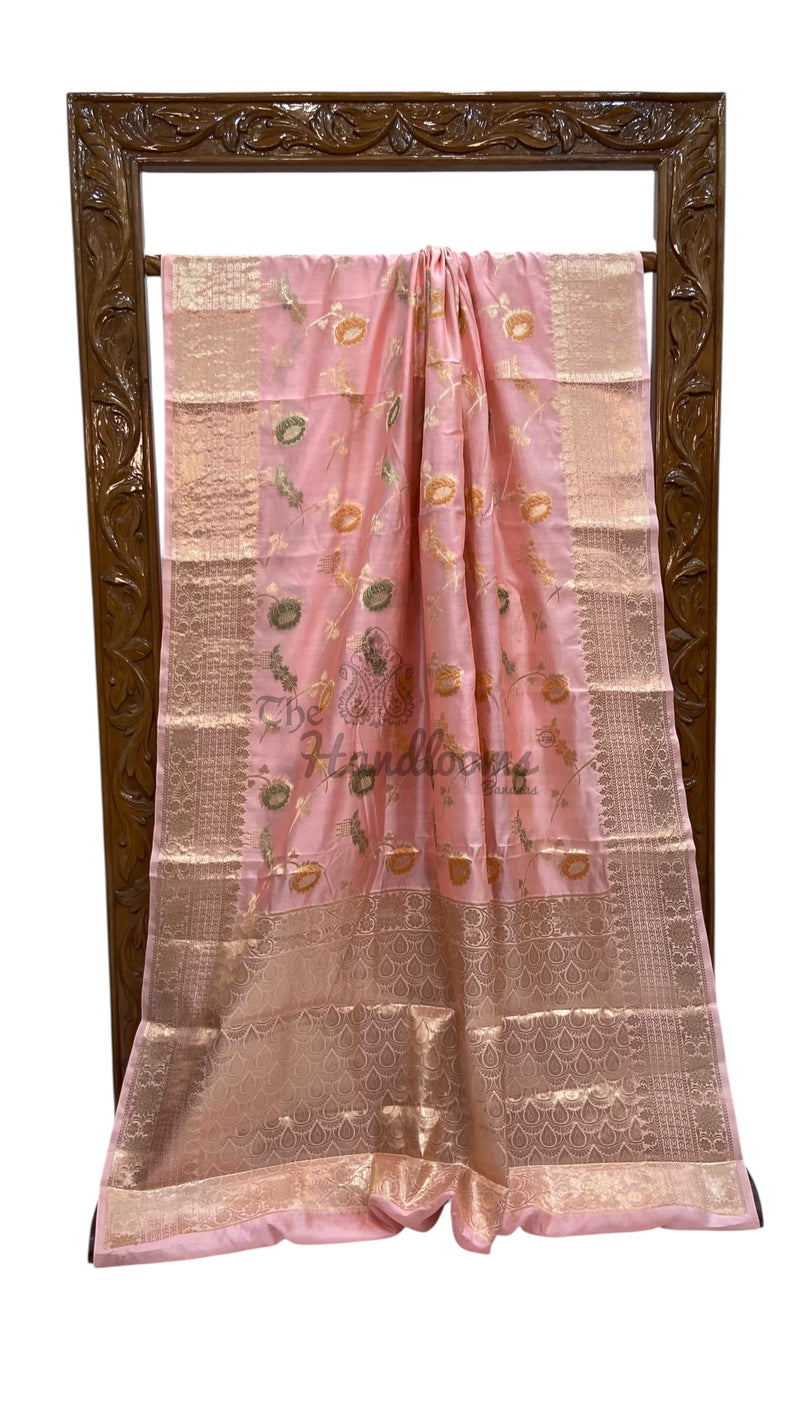 Pure Dupion Silk Banarasi Saree - The Handlooms