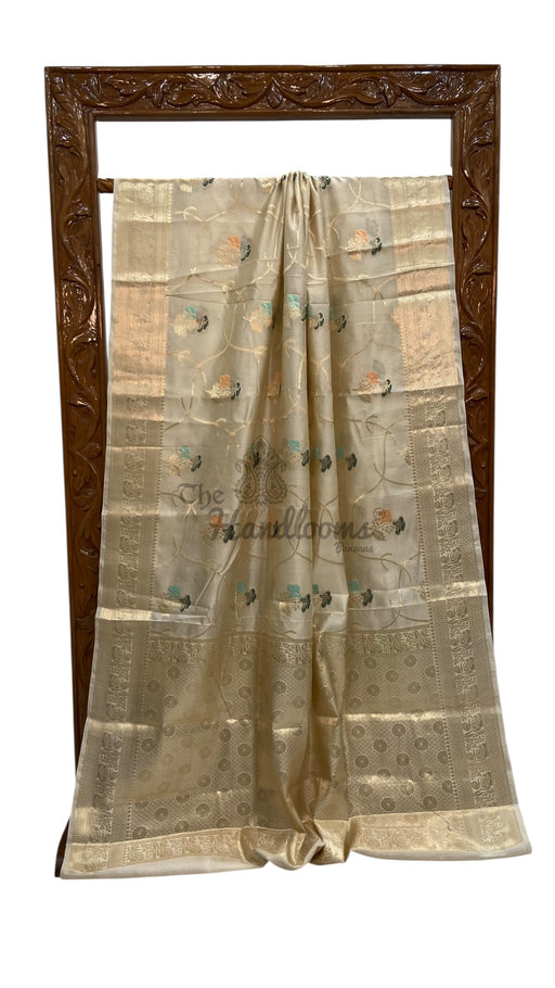 Pure Dupion Silk Banarasi Saree - The Handlooms