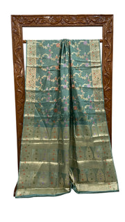 Pure Tussar Silk Handloom Banarasi Saree - The Handlooms