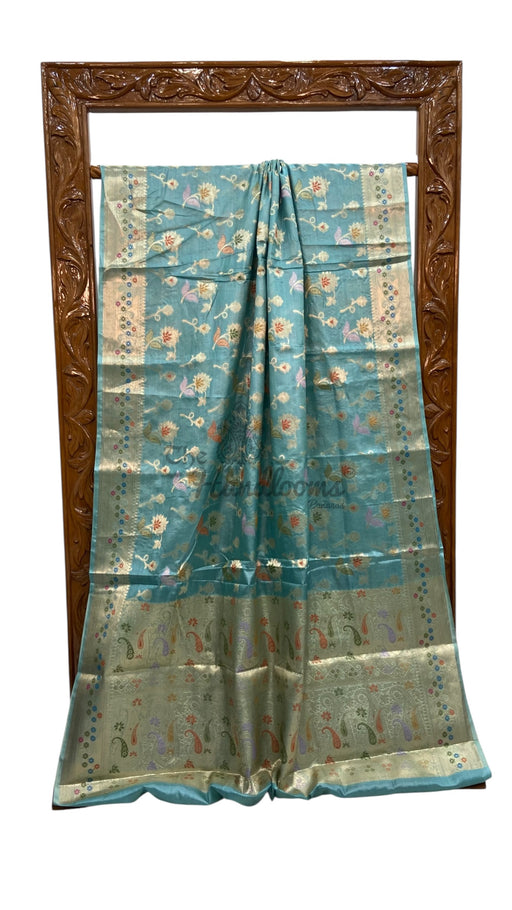 Pure Tussar Silk Handloom Banarasi Saree - The Handlooms