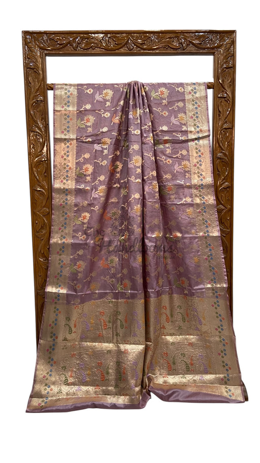 Pure Tussar Silk Handloom Banarasi Saree - The Handlooms