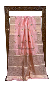 Pure Dupion Silk Banarasi Saree - The Handlooms
