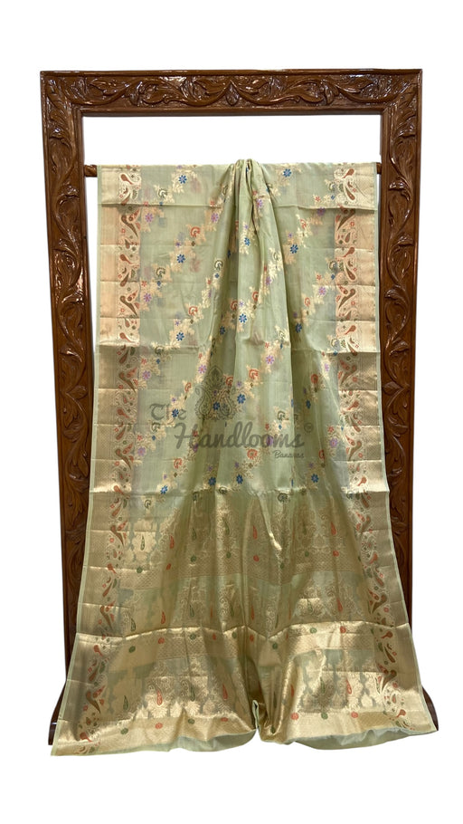 Pure Tussar Silk Handloom Banarasi Saree - The Handlooms