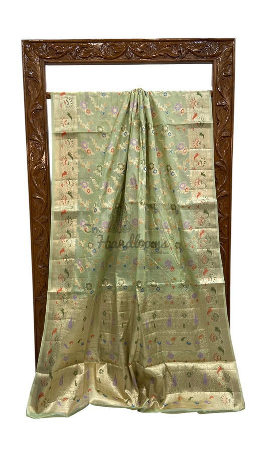 Pure Tussar Silk Handloom Banarasi Saree - The Handlooms