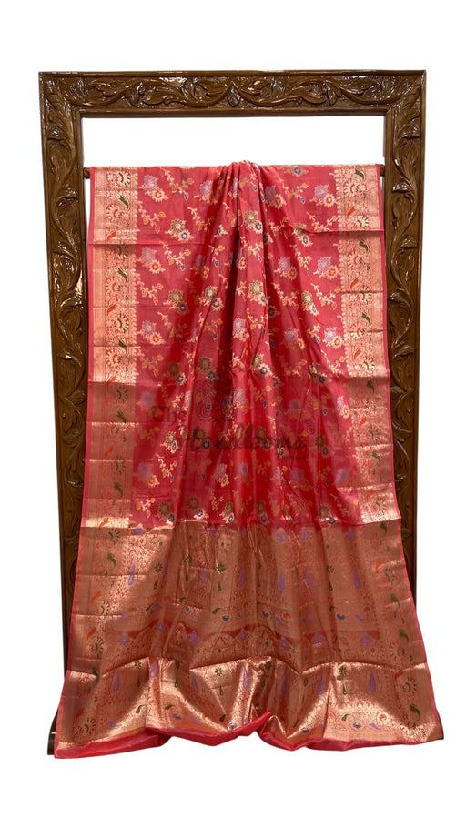 Pure Tussar Silk Handloom Banarasi Saree - The Handlooms