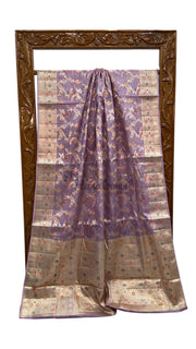 Pure Tussar Silk Handloom Banarasi Saree - The Handlooms