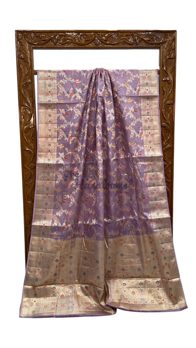 Pure Tussar Silk Handloom Banarasi Saree - The Handlooms