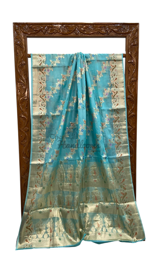 Pure Tussar Silk Handloom Banarasi Saree - The Handlooms