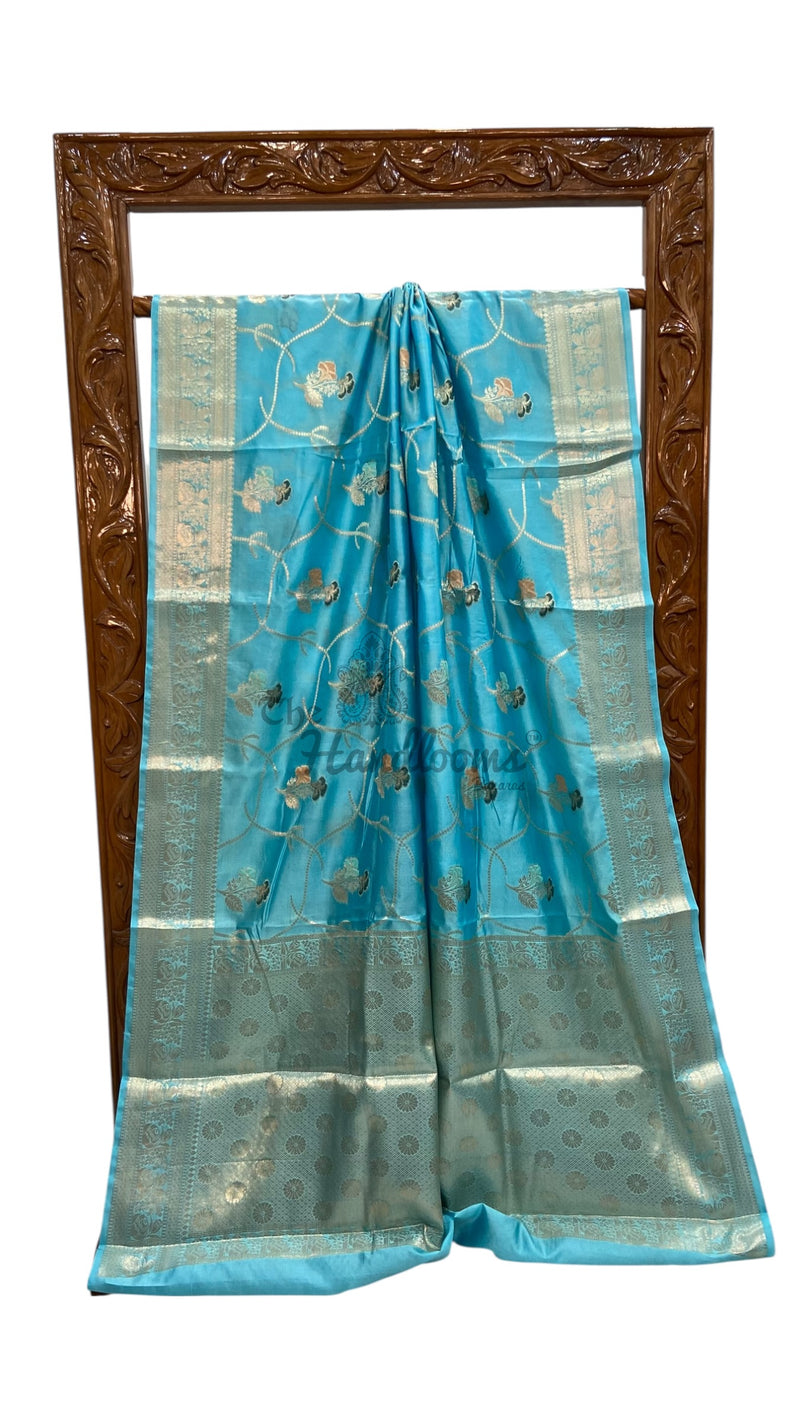 Pure Dupion Silk Banarasi Saree - The Handlooms