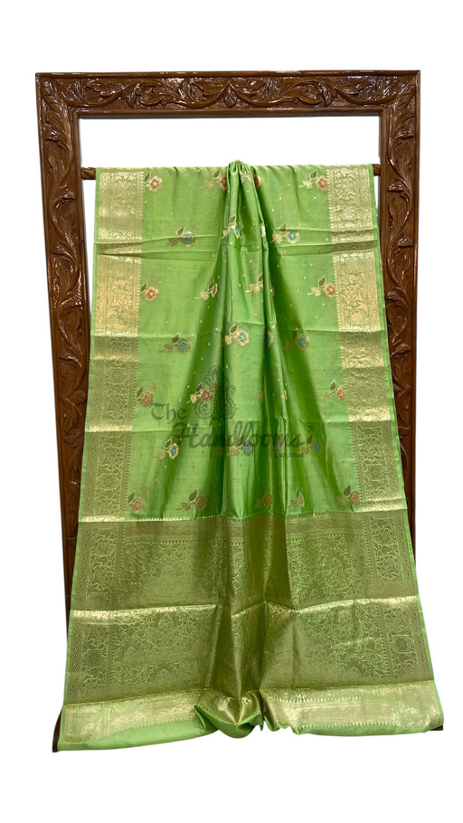 Pure Dupion Silk Banarasi Saree - The Handlooms