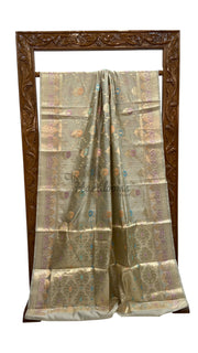 Pure Dupion Silk Banarasi Saree - The Handlooms