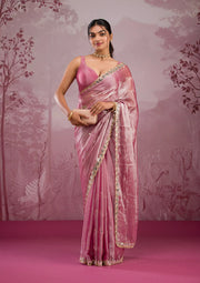 Pure Kora Tissue Handloom Banarasi Saree - Handwork - The Handlooms