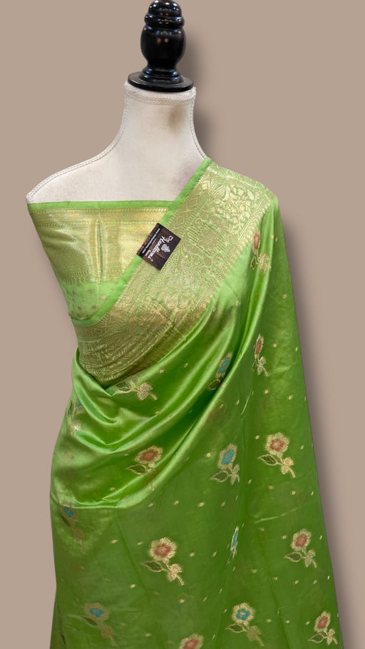 Pure Dupion Silk Banarasi Saree - The Handlooms