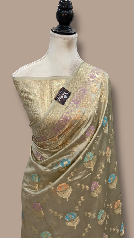 Pure Dupion Silk Banarasi Saree - The Handlooms