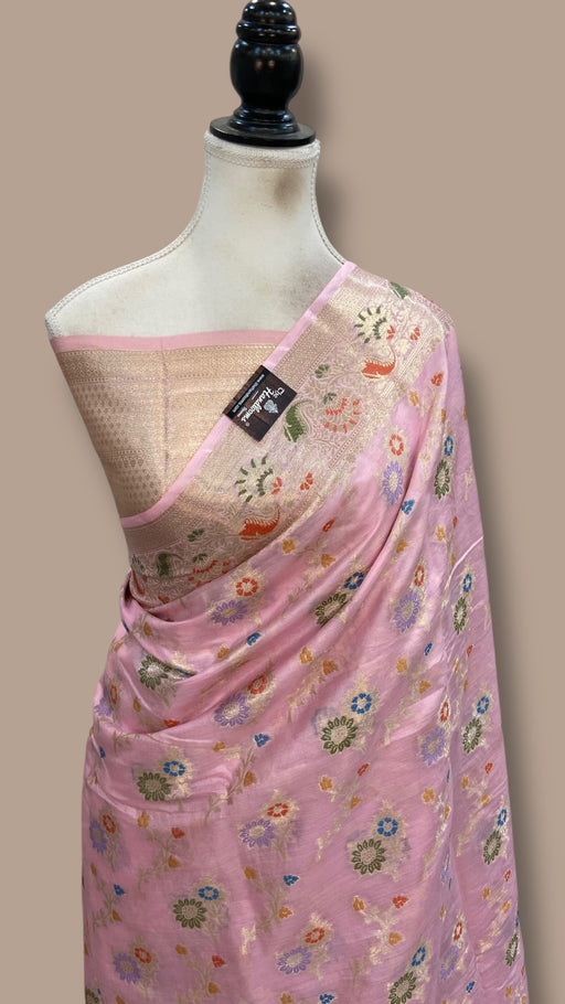 Pure Tussar Silk Handloom Banarasi Saree - The Handlooms