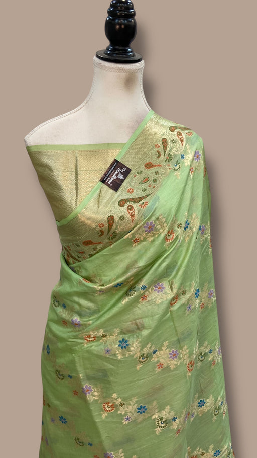 Pure Tussar Silk Handloom Banarasi Saree - The Handlooms