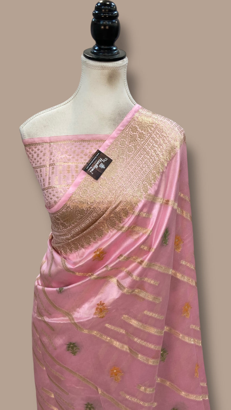 Pure Dupion Silk Banarasi Saree - The Handlooms