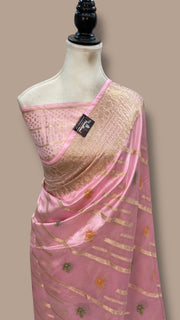 Pure Dupion Silk Banarasi Saree - The Handlooms