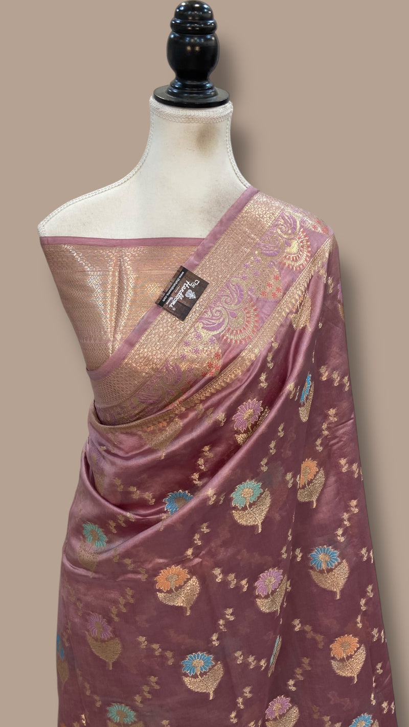 Pure Dupion Silk Banarasi Saree - The Handlooms