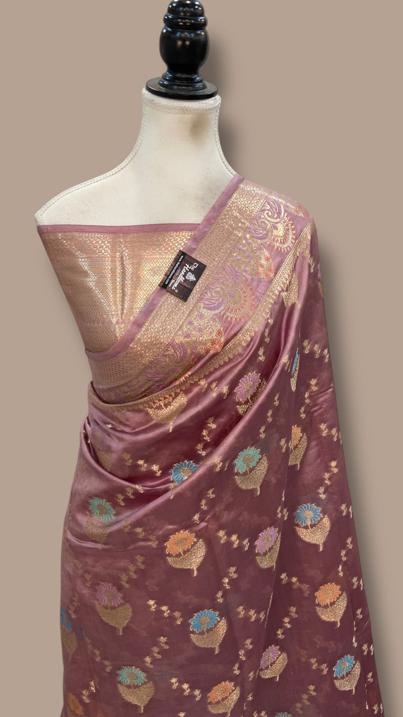 Pure Dupion Silk Banarasi Saree - The Handlooms