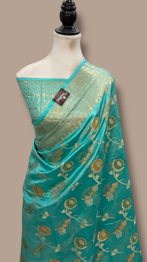 Pure Dupion Silk Banarasi Saree - The Handlooms