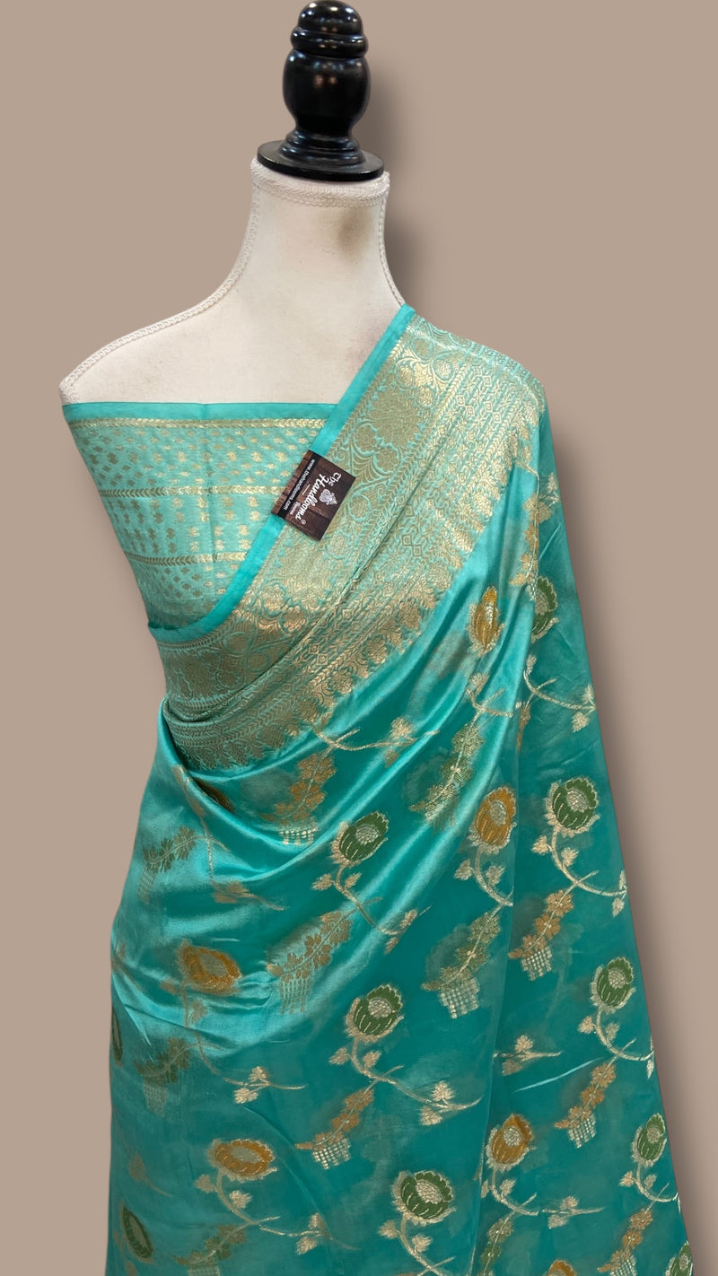 Pure Dupion Silk Banarasi Saree - The Handlooms