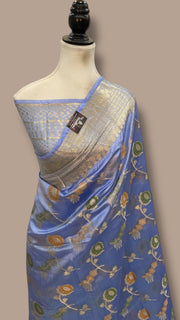 Pure Dupion Silk Banarasi Saree - The Handlooms