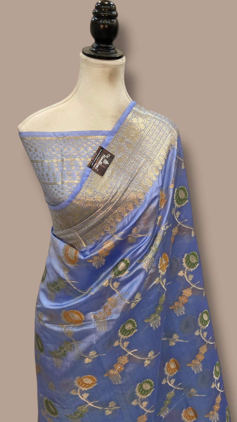 Pure Dupion Silk Banarasi Saree - The Handlooms