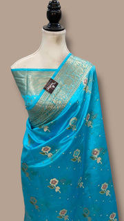 Pure Dupion Silk Banarasi Saree - The Handlooms