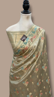 Pure Dupion Silk Banarasi Saree - The Handlooms