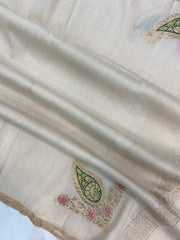 Pure Moonga handloom Dupatta - The Handlooms