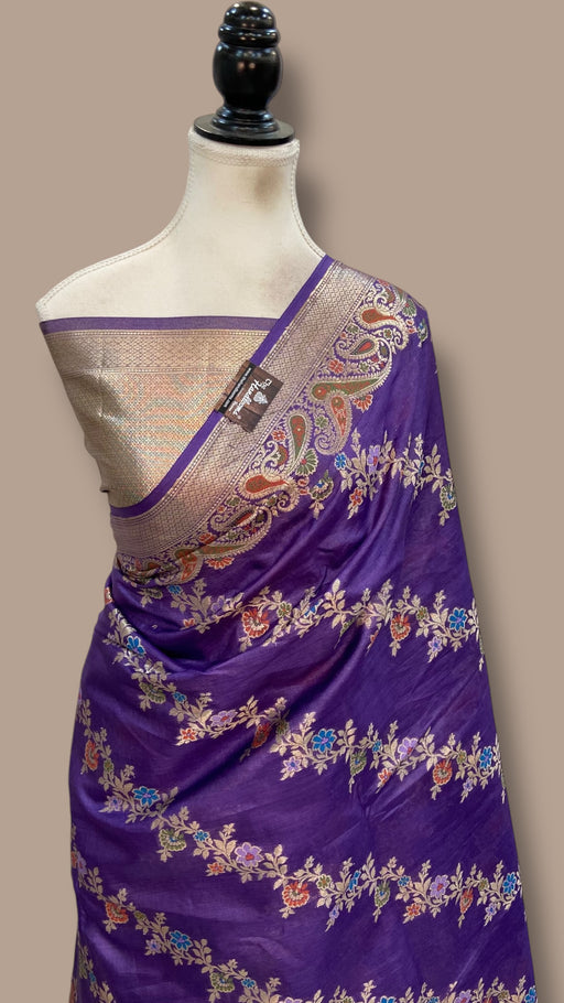 Pure Tussar Silk Handloom Banarasi Saree - The Handlooms