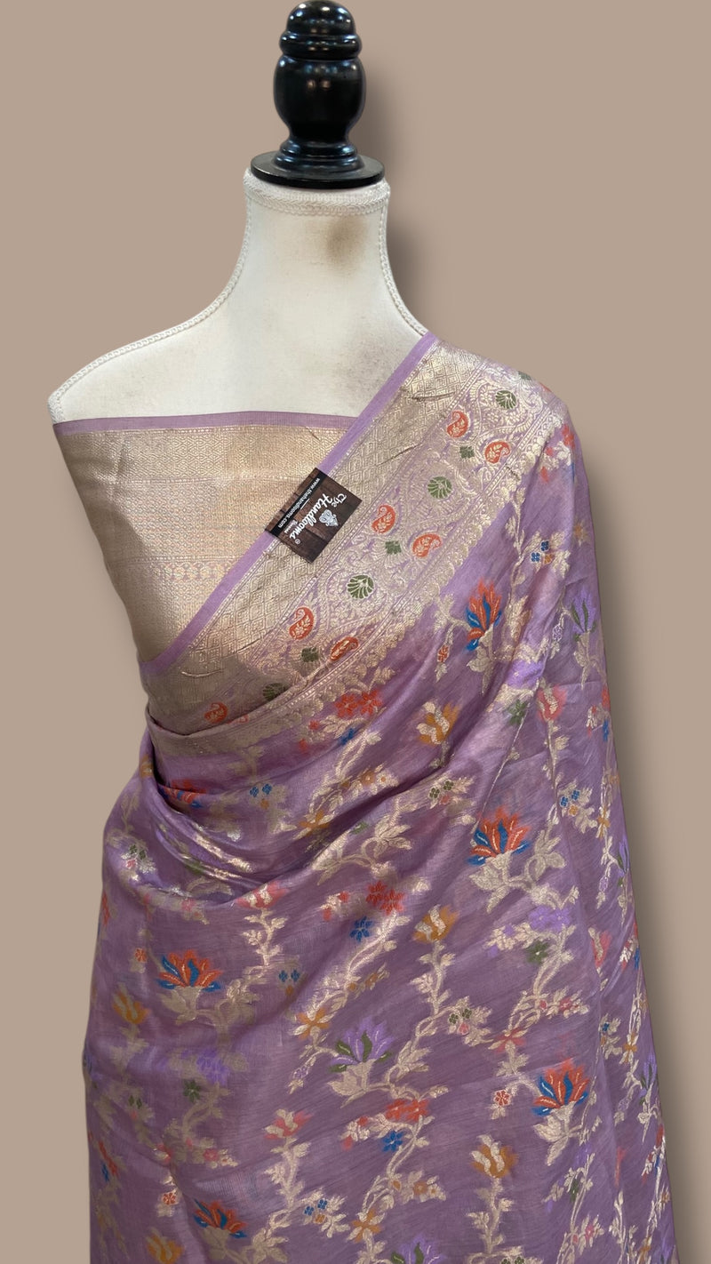 Pure Tussar Silk Handloom Banarasi Saree - The Handlooms