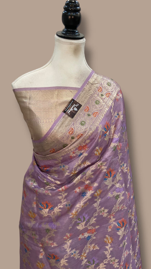 Pure Tussar Silk Handloom Banarasi Saree - The Handlooms