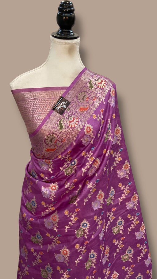 Pure Tussar Silk Handloom Banarasi Saree - The Handlooms