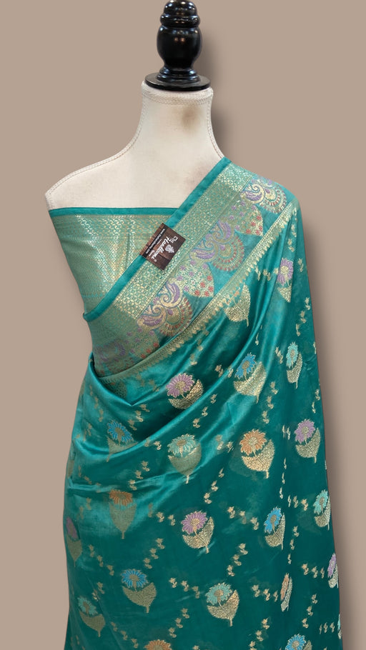 Pure Dupion Silk Banarasi Saree - The Handlooms