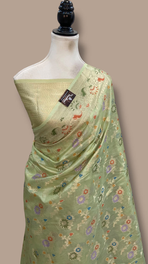 Pure Tussar Silk Handloom Banarasi Saree - The Handlooms