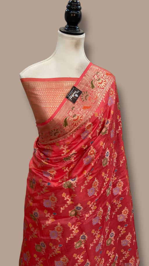 Pure Tussar Silk Handloom Banarasi Saree - The Handlooms